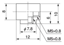 画像2: 竹のこ継手　バーブタイプ　エルボブロック