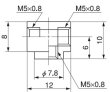 画像2: 竹のこ継手　バーブタイプ　ティーブロック